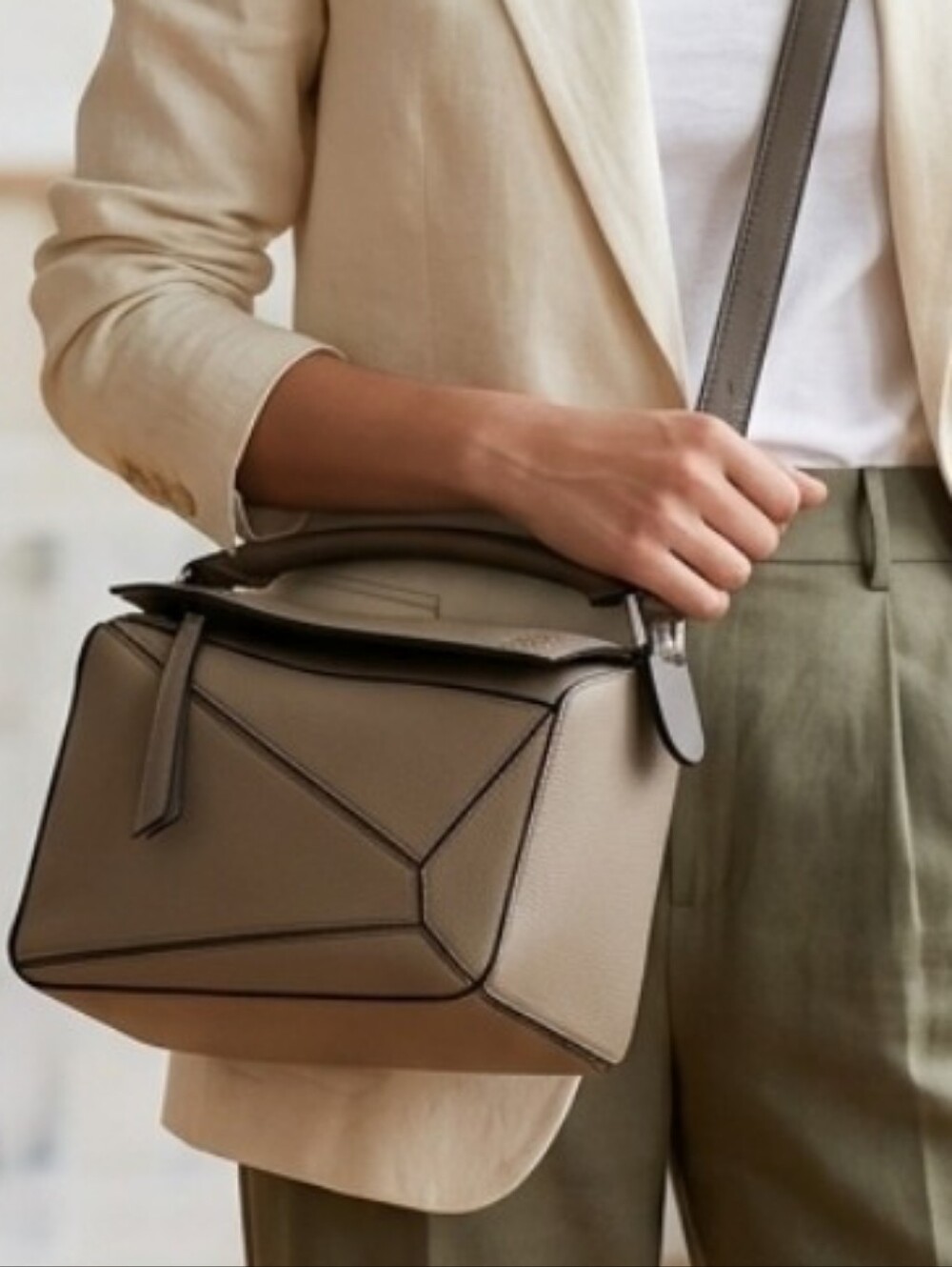 BRAND NEW NEVER WORN Geometric Bag Handbag Crossbody + Extra Strap Incl